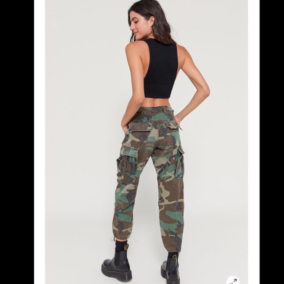 Woodland camouflage trousers military BDU fatigues - Picture 2 of 10